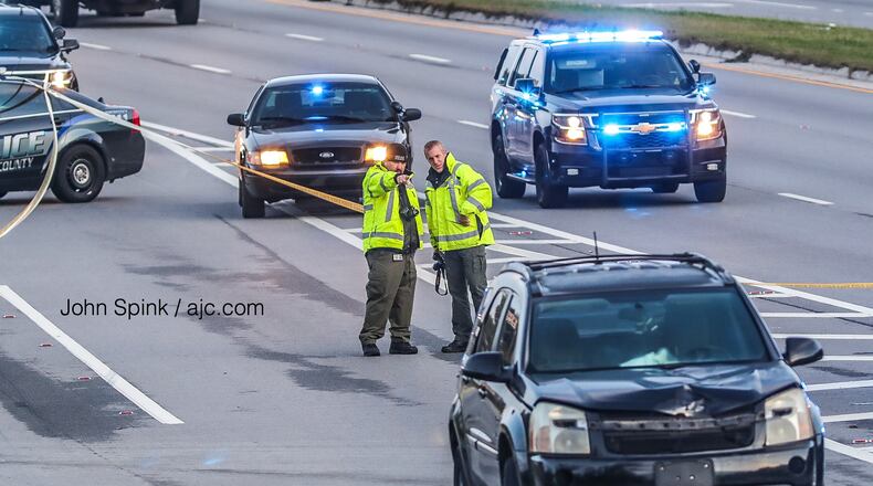 DeKalb County police investigated the deadly incident Friday morning on the Moreland Avenue ramp to Thurman Road in the southern part of the county.