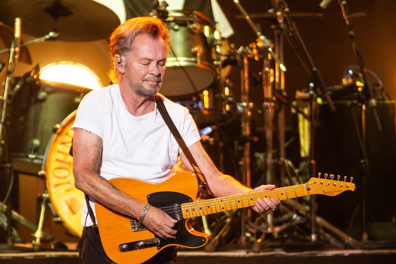 John Mellencamp performs at Ameris Bank Amphitheatre as part of his "Dancing Words" tour Saturday, Aug. 1, 2026, in Alpharetta. (Ryan Fleisher for the AJC)