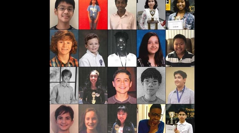 Participants in the 2017 Georgia Spelling Bee hosted by the Georgia Association of Educators.