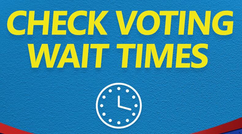 Forsyth County has posted an online map that shows wait times at polling places open for Advance Voting for the Nov. 3 election.