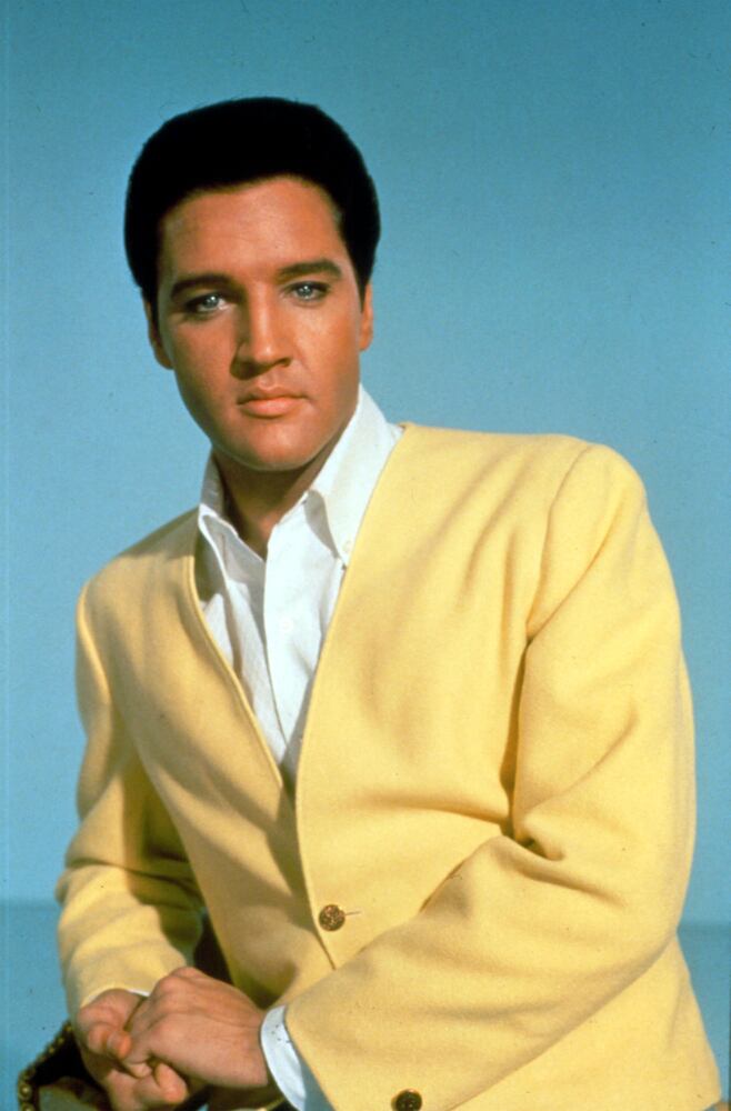 Elvis was a natural blond. He began dying his hair black in high school.