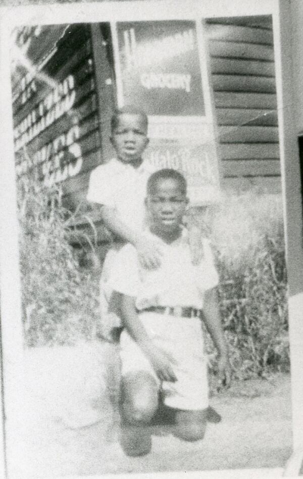 The Rev. Martin Luther King Jr. (front) with brother A.D. in 1936. (Courtesy of Richard Kaplan Collection, State Historical Society of Wisconsin, Madison)
