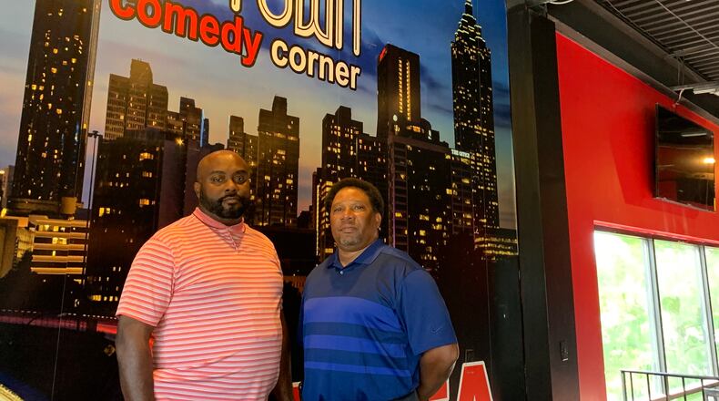 Uptown Comedy Corner is reopening this weekend in a new location in Hapeville after the landlord booted them from their prior spot. Manager Lee Moore and owner Angelo Sykes have been working with the club for many years. RODNEY HO/rho@ajc.com