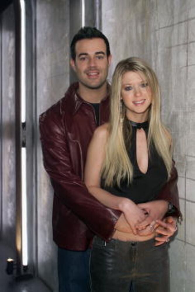 Tara Reid and Carson Daly