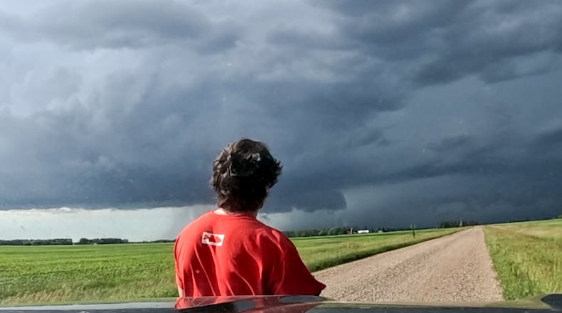 Will can now be a real-life storm chaser, thanks to the popularity of his virtual creation "Twisted." Courtesy of Will