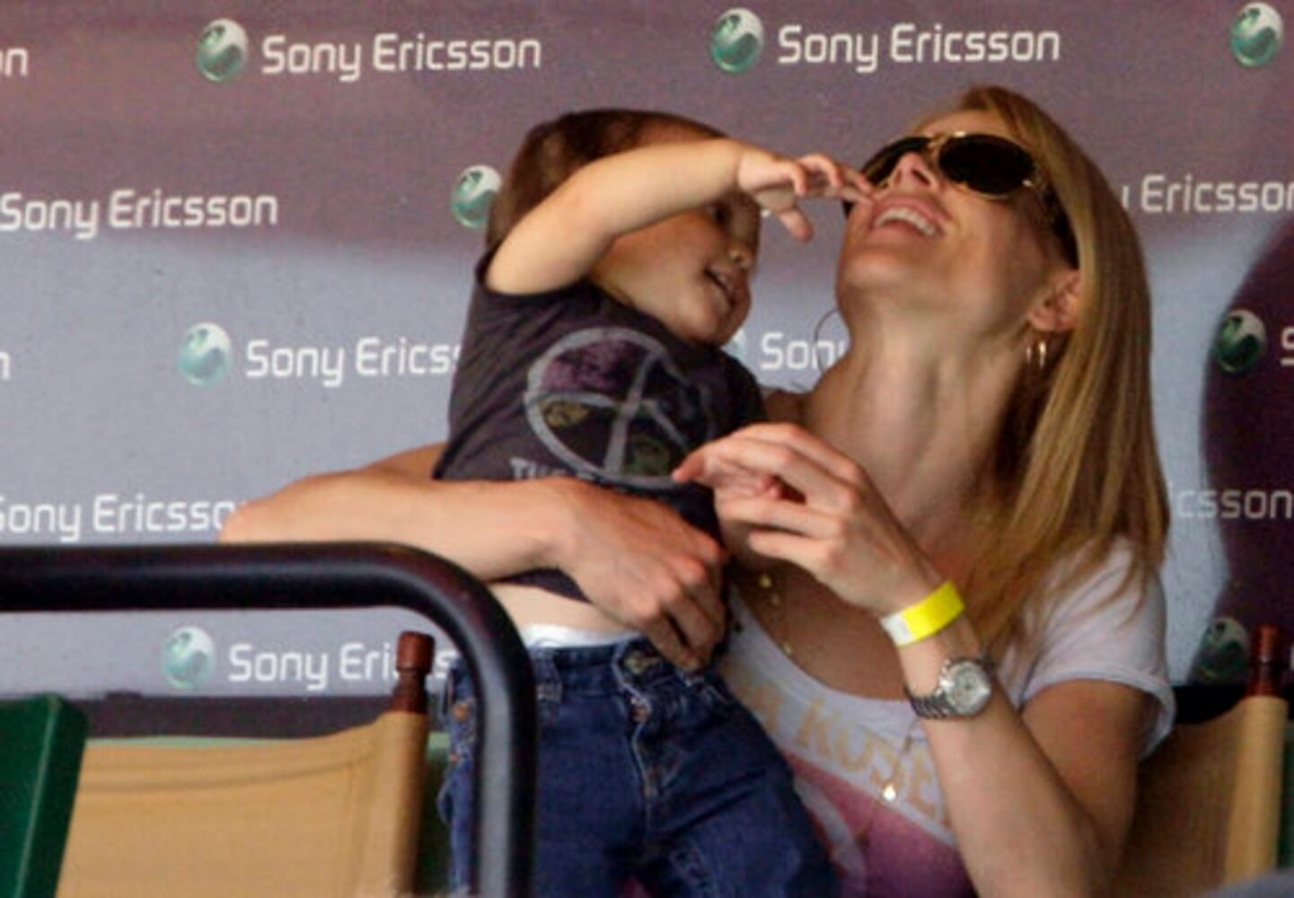 Photos: Elin and Charlie Woods enjoy some tennis