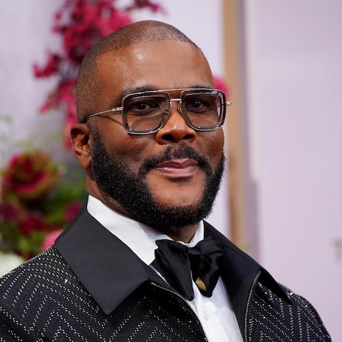 FILE - Tyler Perry arrives at the BET Awards, June 9, 2025, at the Peacock Theater in Los Angeles. (Photo by Jordan Strauss/Invision/AP, File)