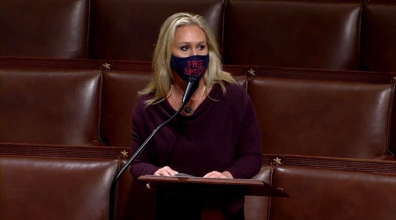 Rep. Marjorie Taylor Greene has been making her presence known on the House floor.