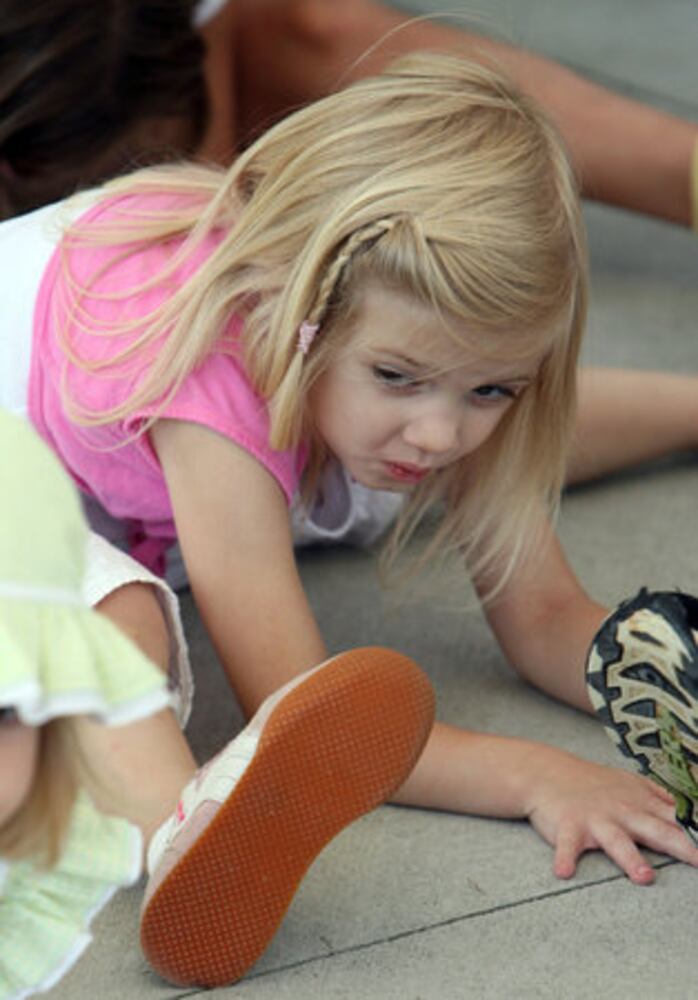 Learning Kung Fu a kick for little ones