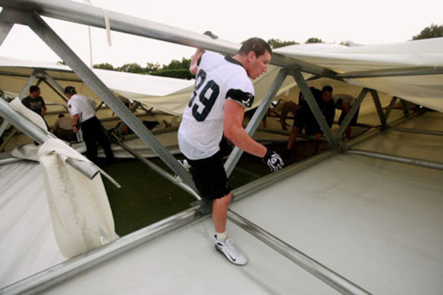 NFL Photos: Cowboys' practice facility collapses