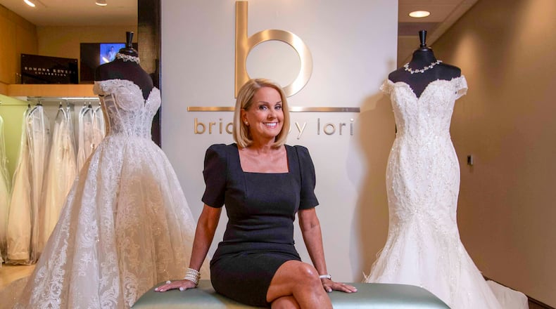 Lori Allen in her shop Bridals by Lori in Sandy Springs. AJC FILE PHOTO