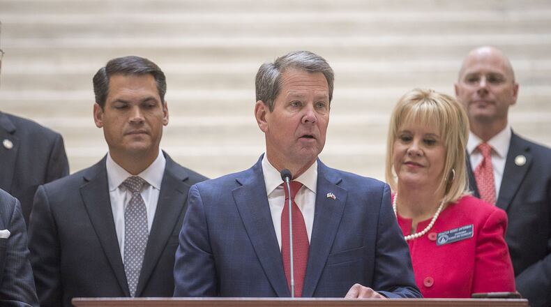 Gov. Brian Kemp is nearing a decision on whether to welcome refugees to Georgia. (Alyssa Pointer/Atlanta Journal Constitution)