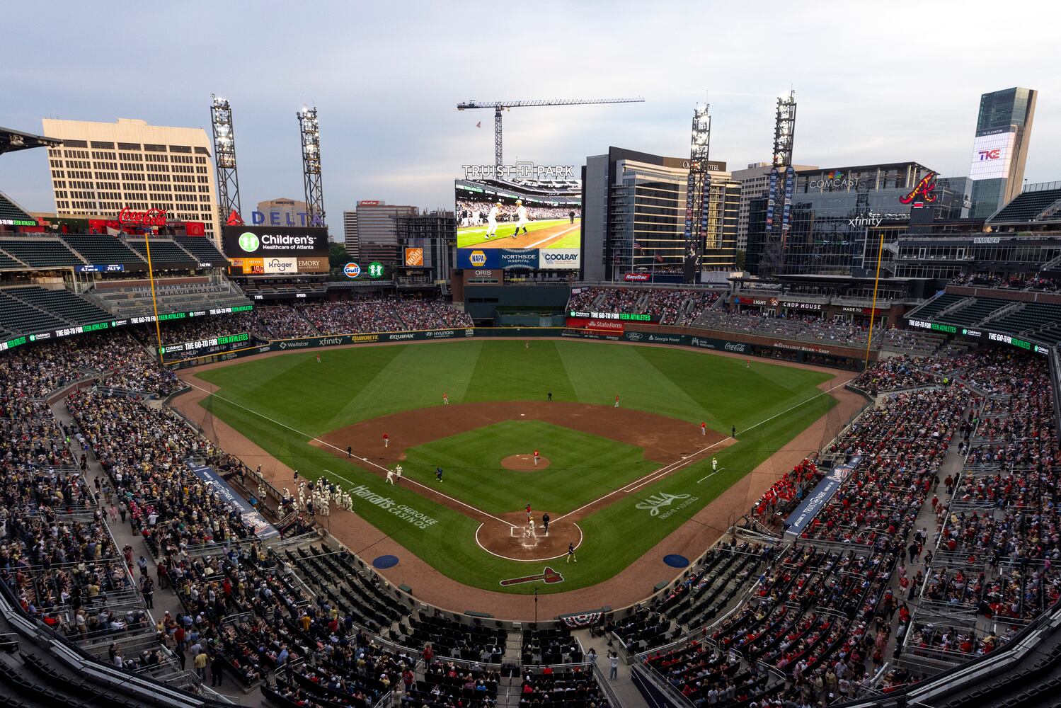 University of Georgia vs Georgia Tech in an NCAA baseball game at Truist Park