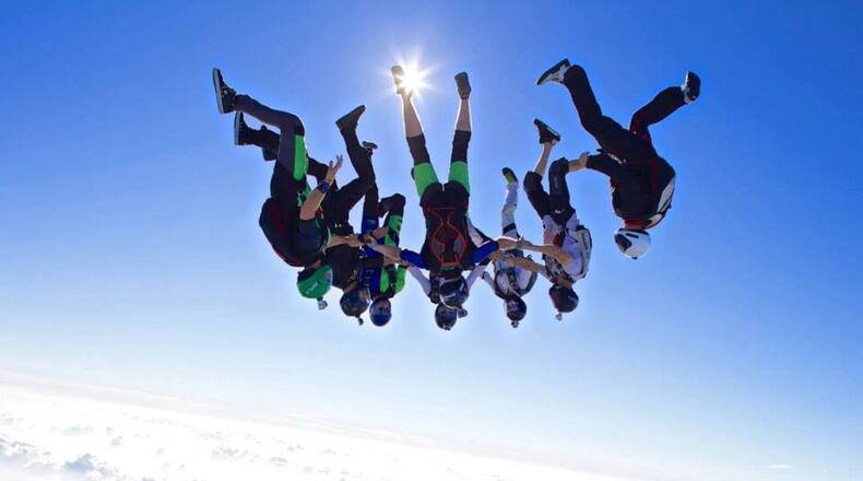 Licensed skydivers got a unique perspective at last year’s Work Stinks Boogie Skydiving Event. CONTRIBUTED