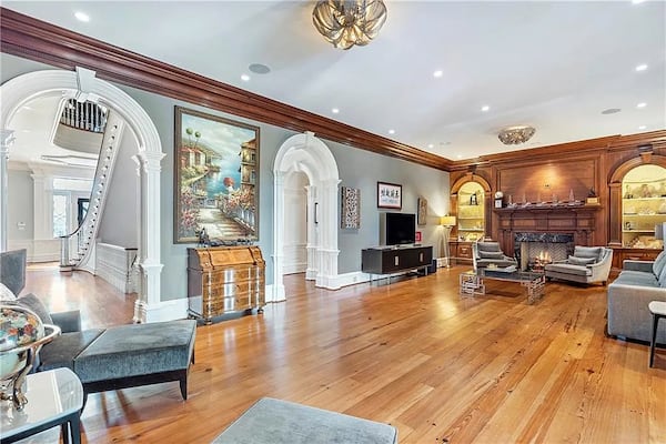 A living room at the Suwanee home Dwight Howard has put on sale for $11.25 million. ENGEL & VOLKERS