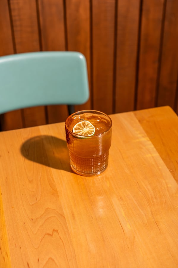 The star ingredient of Agua Chiles at La Semilla is a house-made shrub made with five different chiles. It's expertly combined with cacao and grapefruit juice. (Courtesy of La Semilla)