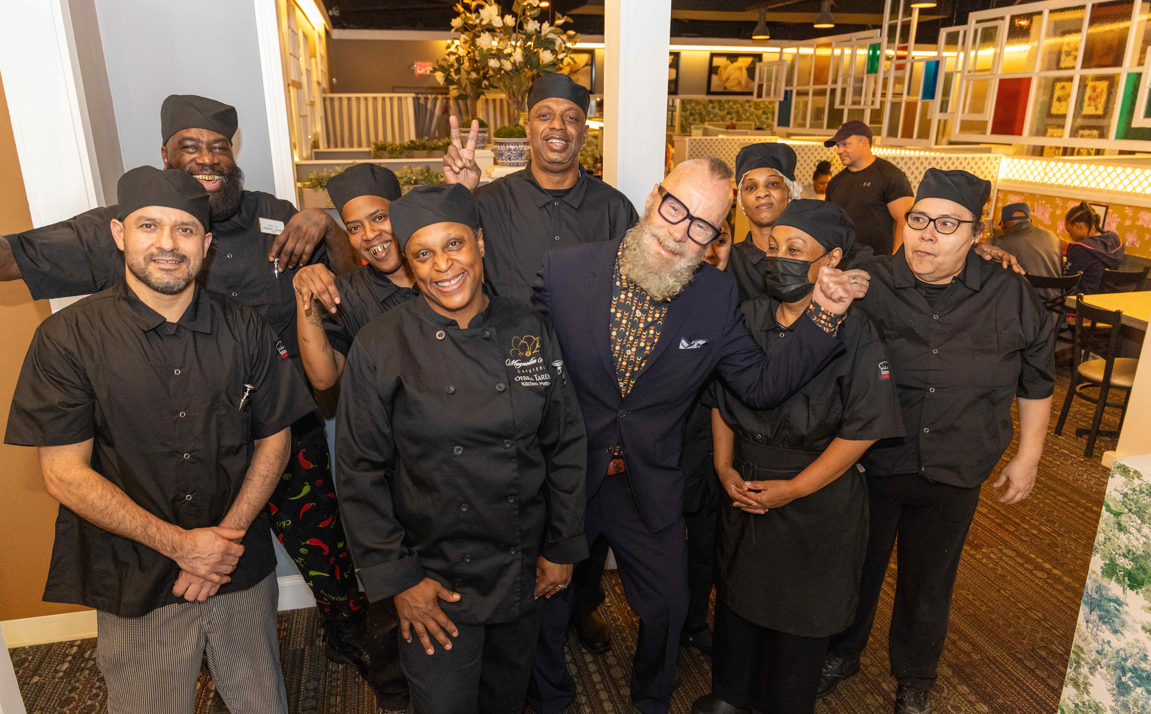 When Louis Squires opened the Magnolia Room, his preservation effort also saved the livelihoods of 24 former S&S employees, including Chef Debra Tardieff (left, center).(Phil Skinner for the AJC)