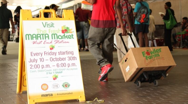 MARTA continues its fresh produce markets through the end of the year.