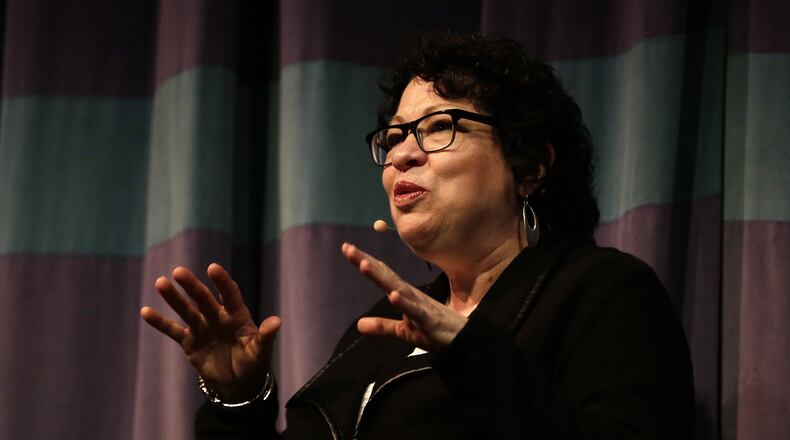 Supreme Court Justice Sonia Sotomayor speaks at the University of California at Berkeley. (AP Photo/Ben Margot, File)