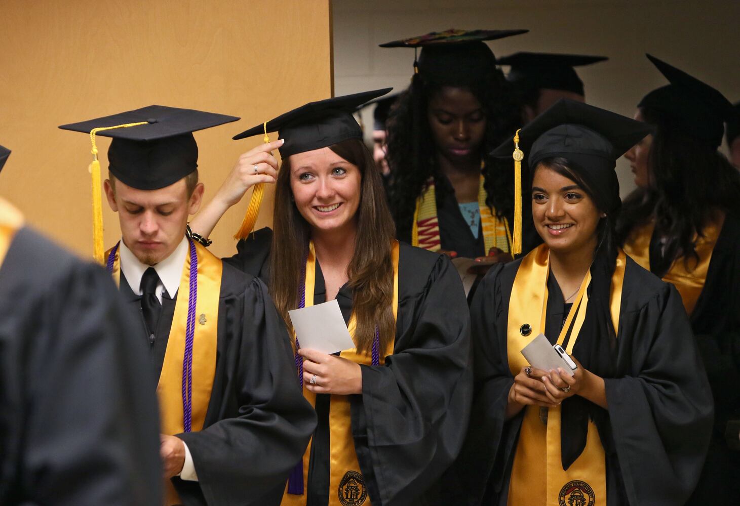 More than 2,400 graduate and undergraduate students participated in the spring commencement ceremonies on May 15, 2013.