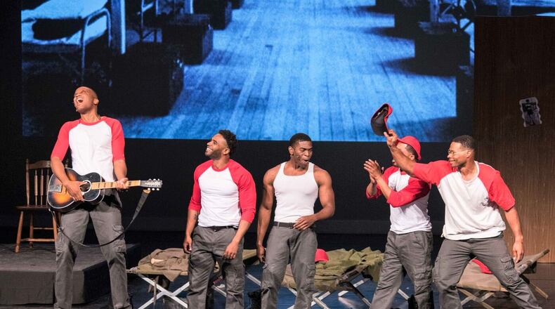 The cast of “A Soldier’s Play” by Charles Fuller directed by Chris Scott at the Atlanta Black Theatre Festival. CONTRIBUTED BY DAVID PRICE