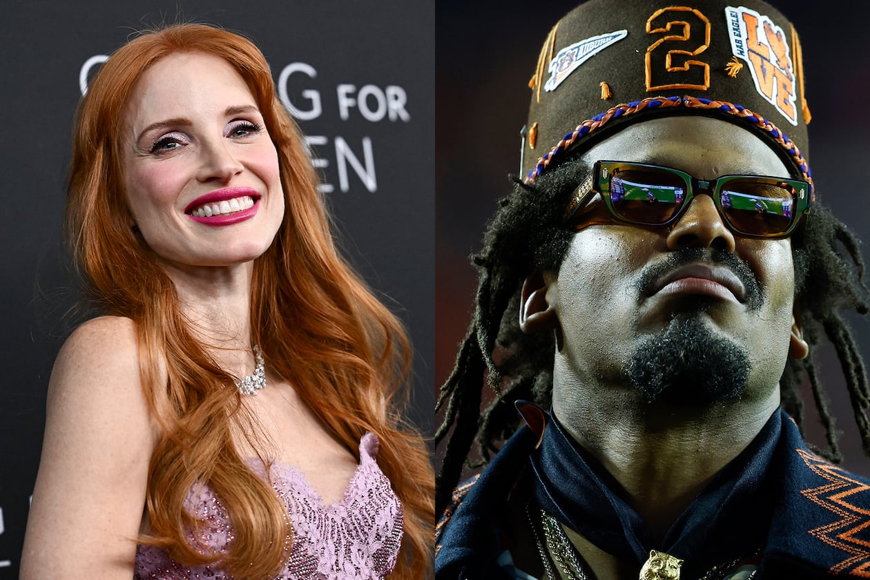 Jessica Chastain is in metro Atlanta to shoot "Heartland," a new Netflix thriller, while Cam Newton is co-hosting a new BET talk show "106 & Sports." (Dolly Faibyshev/NYT, Butch Dill/AP)