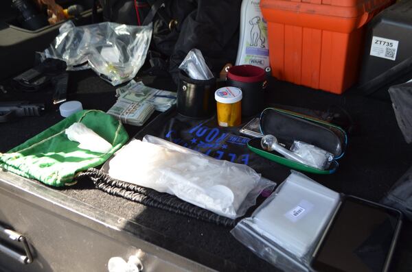 In addition to finding more than 18.5 ounces of meth, deputies  seized a bottle of Oxycodone, a bottle of Xanax, drug paraphernalia and a Smith & Wesson handgun from Reese's car.
