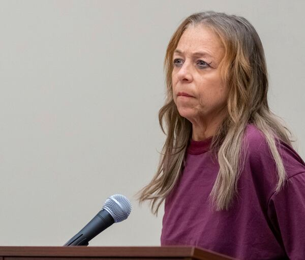 FILE - Kimberly Sullivan attends a bond hearing, March 13, 2025 at Waterbury Superior Court. (Jim Shannon/Hearst Connecticut Media via AP, Pool, file)