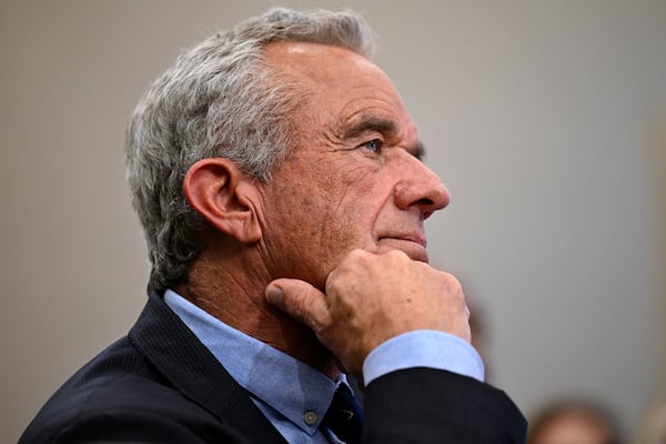 Secretary of Health and Human Services Robert F. Kennedy Jr. appears during a budget hearing before a House Appropriations, Subcommittee at the U.S. Capitol on Wednesday, May 14, 2025, in Washington. (AP Photo/John McDonnell)