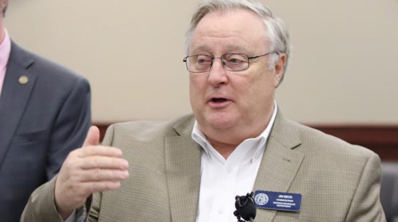 Jim Beck, suspended commissioner of the Georgia Insurance Department. EMILY HANEY / emily.haney@ajc.com