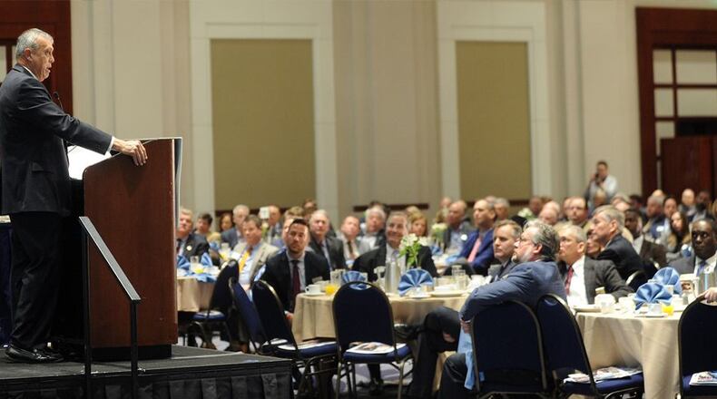 Cobb 101 Citizens Government Academy has a registration deadline of Feb. 28 for the free, 10-week program. Here, Cobb Commission Chairman Mike Boyce presented his State of the County address in January at a Cobb Chamber of Commerce meeting. Courtesy of Cobb County