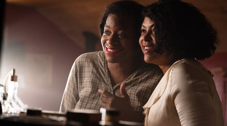 Fantasia Barrino, left, and Taraji P. Henson in "The Color Purple." MUST CREDIT: Ser Baffo/Warner Bros. Pictures