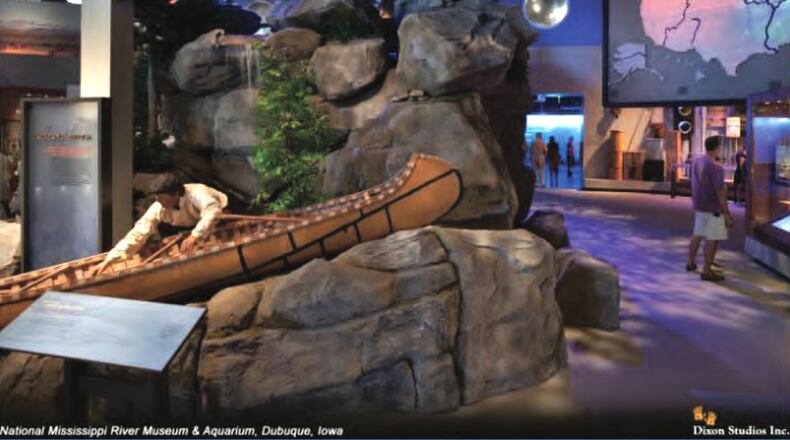 Pacific Studio provided this as an example of a nature-focused exhibit in their plans to construct and build The Pathways Through the Piedmont exhibit at the Gwinnett Environmental and Heritage Center. (Courtesy Gwinnett County and Pacific Studio)