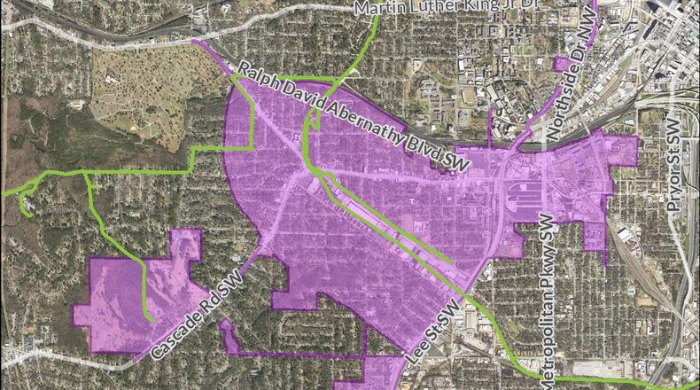 Atlanta BeltLine Subarea 1 and West End Livable Centers Initiative will be the focus of a master plans open house set for March 5. CONTRIBUTED