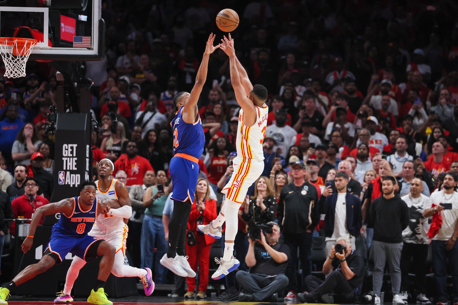 NBA first round playoff game 3 between New York Knicks and Atlanta Hawks