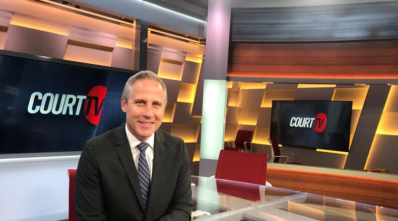Vinnie Politan returns home to Court TV as the lead anchor/host starting May 8, 2019. Here he is in the studio on Friday, May 3, 2019.