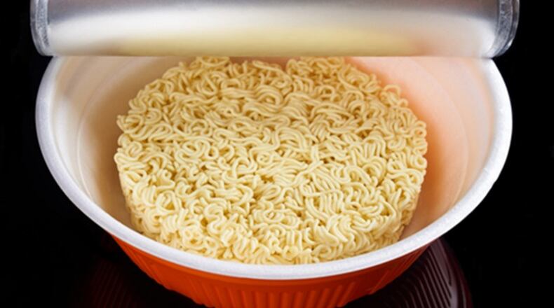 Instant noodles in the plate (Dreamstime/TNS)