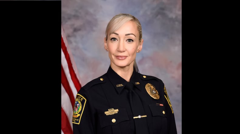 Capt. Tawnya Gilovanni is the first woman to be named captain in the Lawrenceville Police Department.