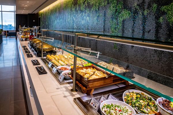 Delta Air Lines celebrates the opening of the new Concourse D Sky Club at Hartsfield-Jackson Atlanta International Airport on Monday. (Chris Rank/Rank Studios)