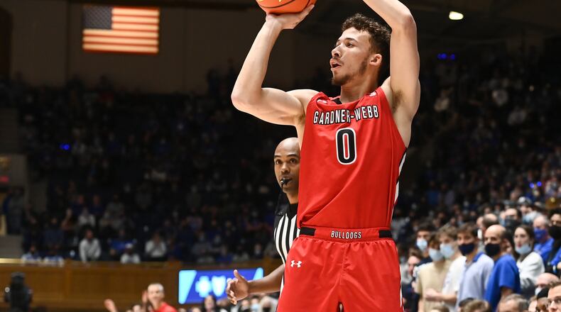 Lance Terry, who transferred to Georgia Tech from Gardner-Webb, had a solid debut for the Yellow Jackets on Monday night. (Tim Cowle/Gardner-Webb Athletics)