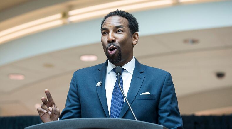 Council member and transportation committee chair Andre Dickens said the department will be fully functioning within 18 months. Work to organize and staff the department will begin immediately. Dickens co-authored legislation to form the department. (ALYSSA POINTER/ALYSSA.POINTER@AJC.COM)