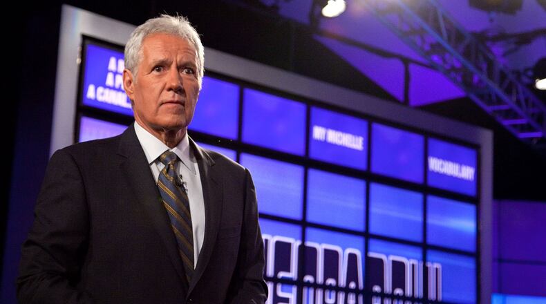 YORKTOWN HEIGHTS, NY - JANUARY 13: Host of "Jeopardy!" Alex Trebek attends a press conference to discuss the upcoming Man V. Machine "Jeopardy!" competition at the IBM T.J. Watson Research Center on January 13, 2011 in Yorktown Heights, New York. (Photo by Ben Hider/Getty Images)