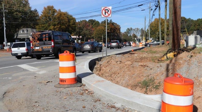 Drivers can expect ongoing lane closures over the next couple of weeks along Roswell Road and Grogans Ferry Road as construction continues. (Courtesy City of Sandy Springs)