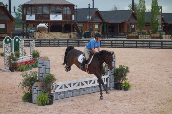 A hunter-jumper practices at Tryon International Equestrian Center at Tryon Resort in Spring Mill, N.C. CONTRIBUTED BY WESLEY K.H. TEO