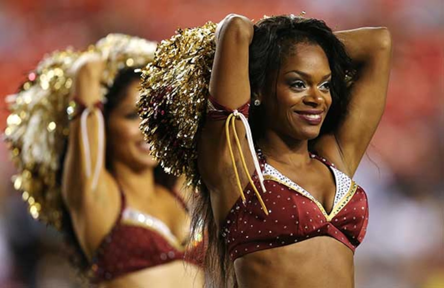 NFL cheerleaders in the preseason