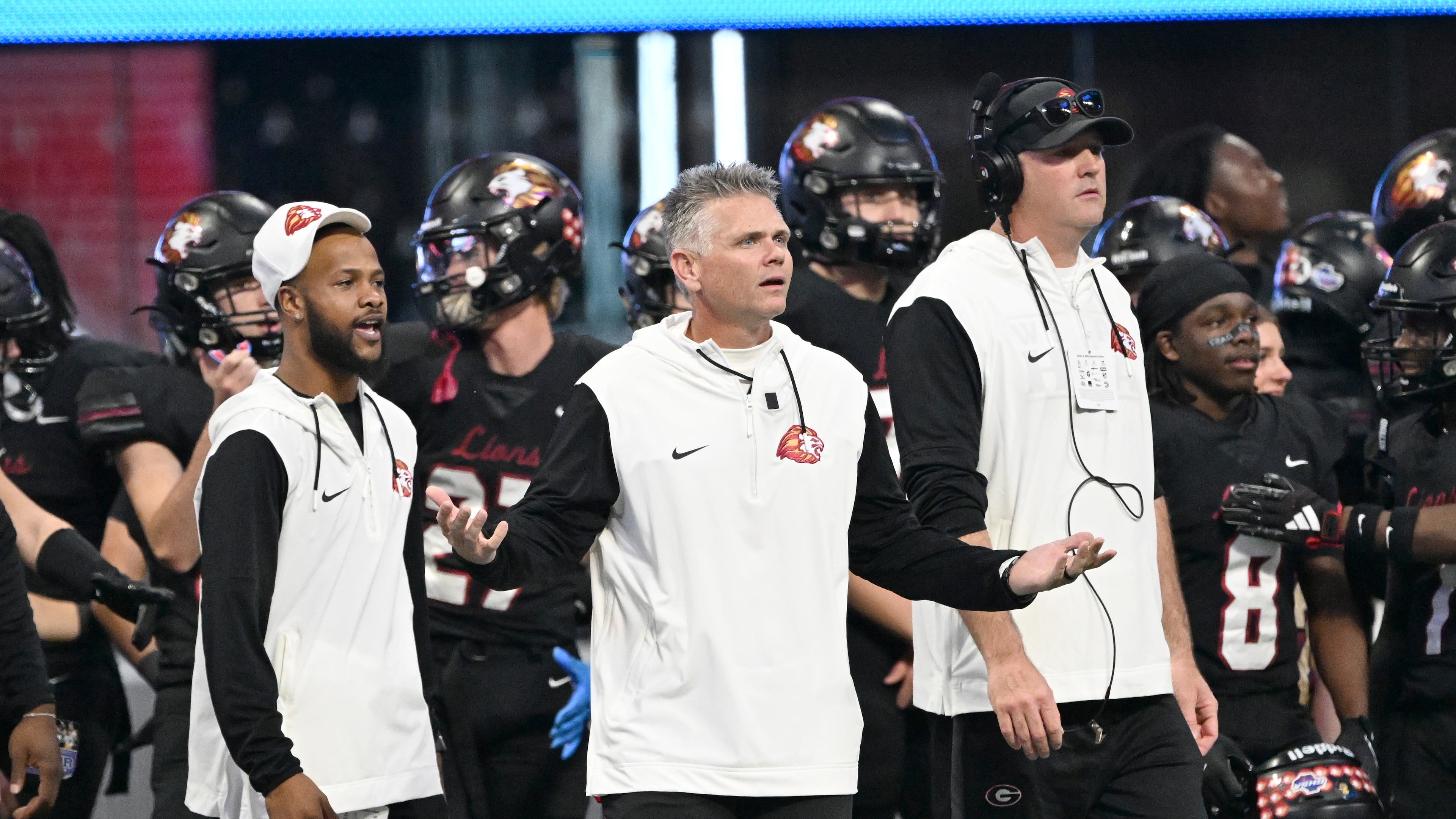 Hebron Christian's head coach Jonathan Gess was replaced in the offseason after he left to become head coach at Southside Christian in South Carolina. (Hyosub Shin/AJC)