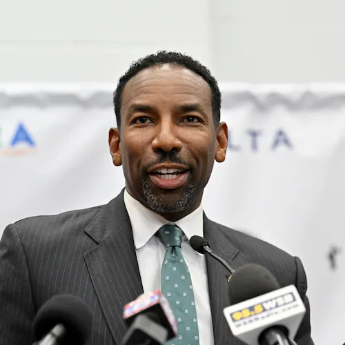 Atlanta Mayor Andre Dickens, seen here in June, recently told a constituent to "shut up" in the comment section of an Instagram post. (Hyosub Shin/AJC)