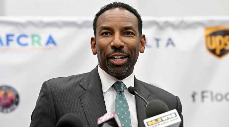 Atlanta Mayor Andre Dickens, seen here in June, recently told a constituent to "shut up" in the comment section of an Instagram post. (Hyosub Shin/AJC)