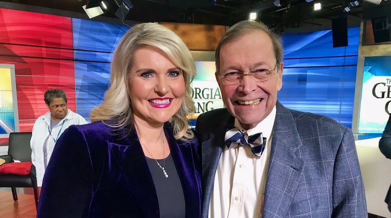 "The Georgia Gang" host hand off: Lori Geary takes over for Dick Williams, who taped his final show Friday, which will air Sunday, March 10, 2019.