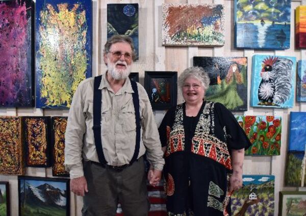 Rickey and Maxey at Maxey Folk Art in Gore, just outside Summerville. HYOSUB SHIN / HSHIN@AJC.COM